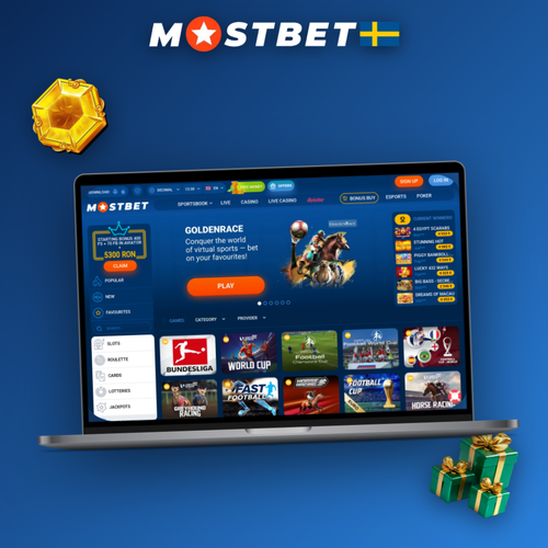 Mostbet för PC – desktopklienten öppen på en bärbar dator med sportbok och odds