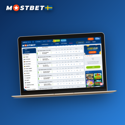Mostbet casino i helskärmsläge på PC med slots och livecasino i skarp grafik